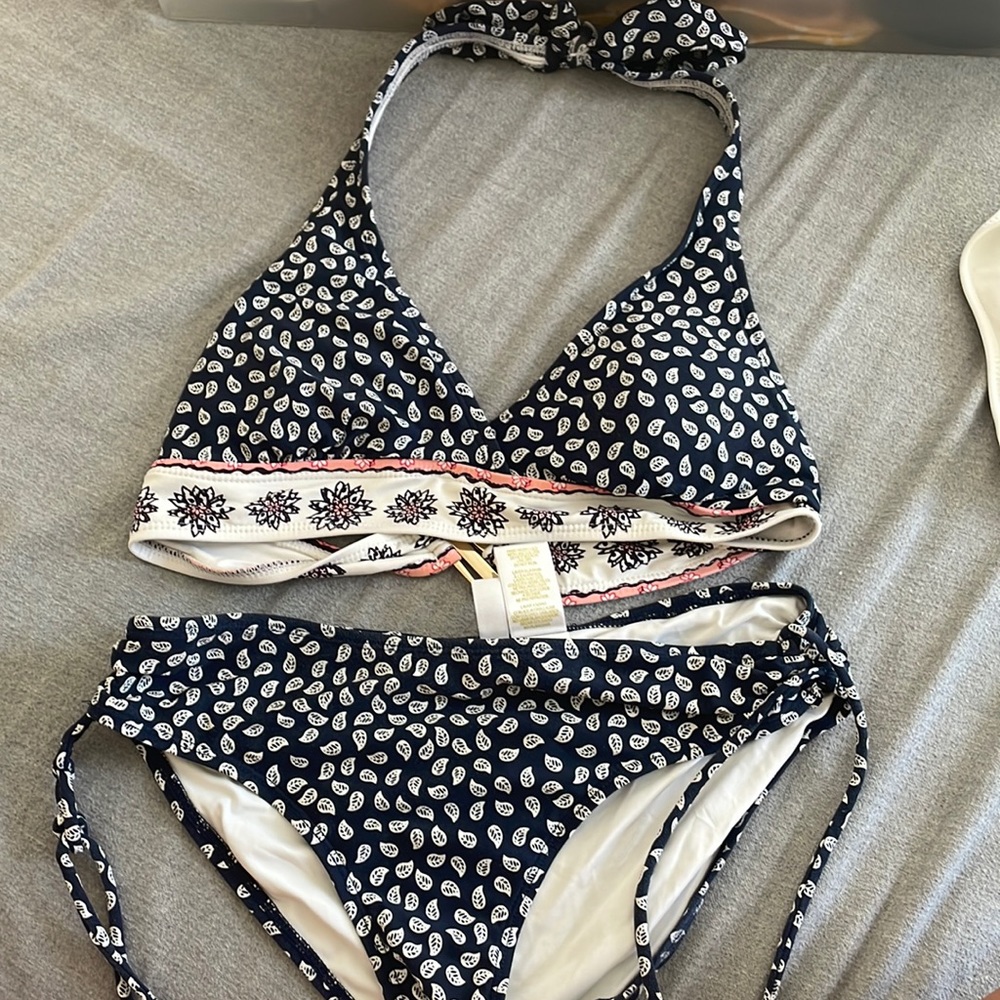 navy blue bikini set